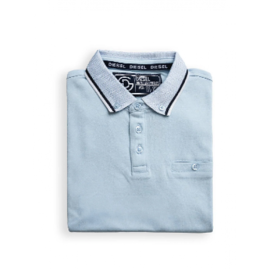 Diesel Boys Nixon Short Sleeve Polo, Sky