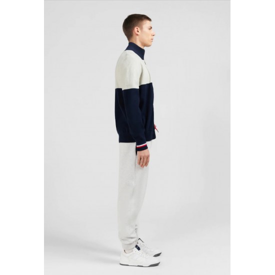 Eden Park Colorblock zipped cardigan