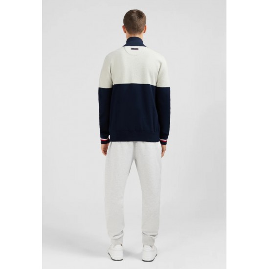 Eden Park Colorblock zipped cardigan