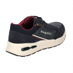 Bugatti men's sneaker lace-up zipper white mix low shoes