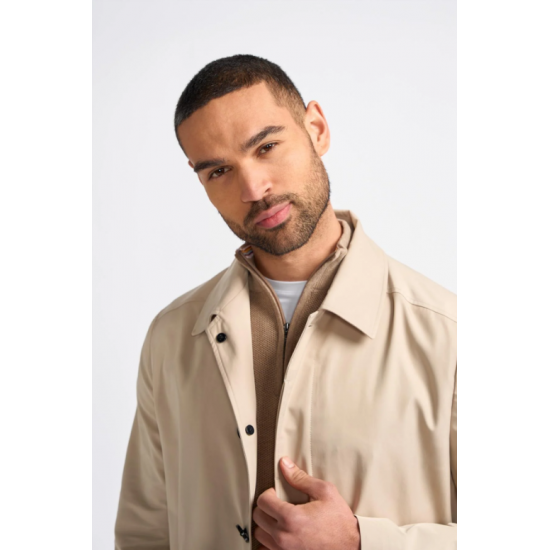 Barracuda Trench Coat Stone