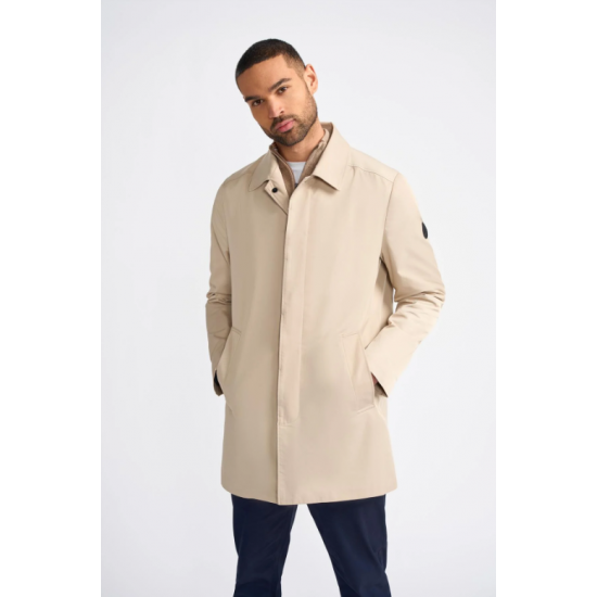 Barracuda Trench Coat Stone