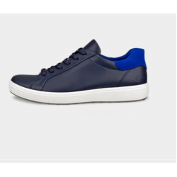 Ecco Casual Soft Leather Shoe Navy