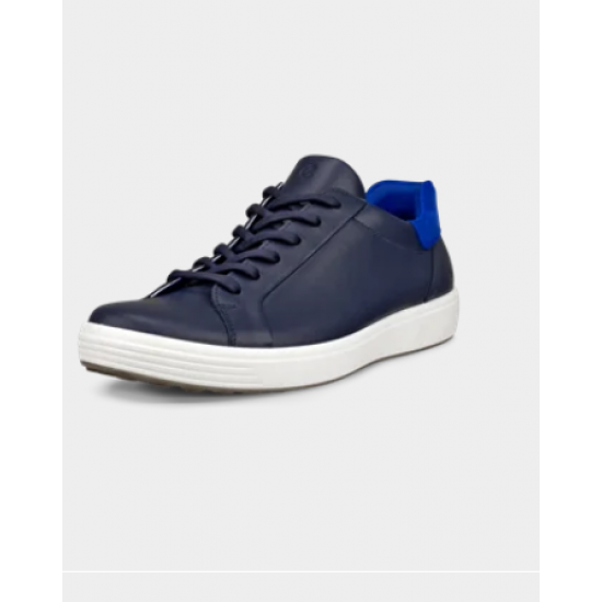 Ecco Casual Soft Leather Shoe Navy