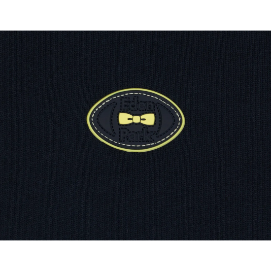 Relaxed-fit two-tone yellow cotton fleece sweatshirt