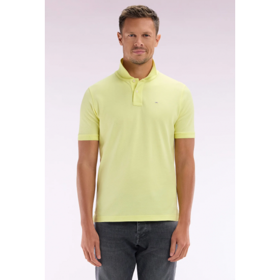 Plain Yellow Pima Cotton Polo S/S