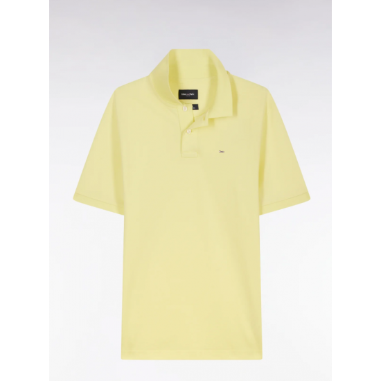 Plain Yellow Pima Cotton Polo S/S