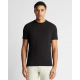 Relaxed Fit Crew Neck Tencel T-Shirt Black