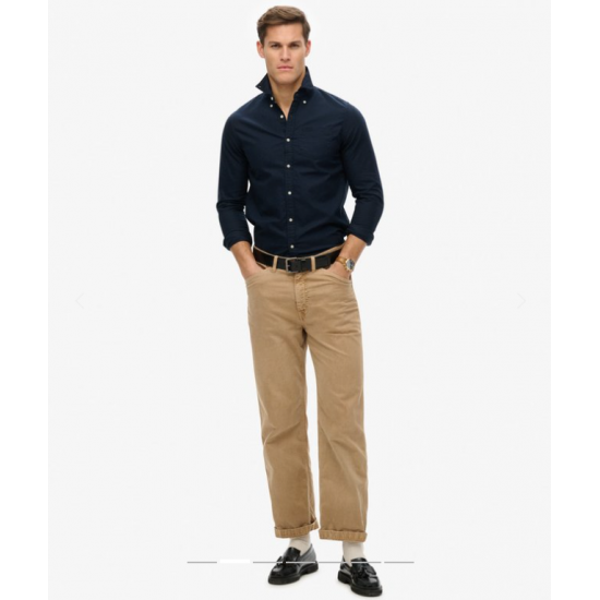 Organic Cotton LS Oxford Shirt Eclipse Blue