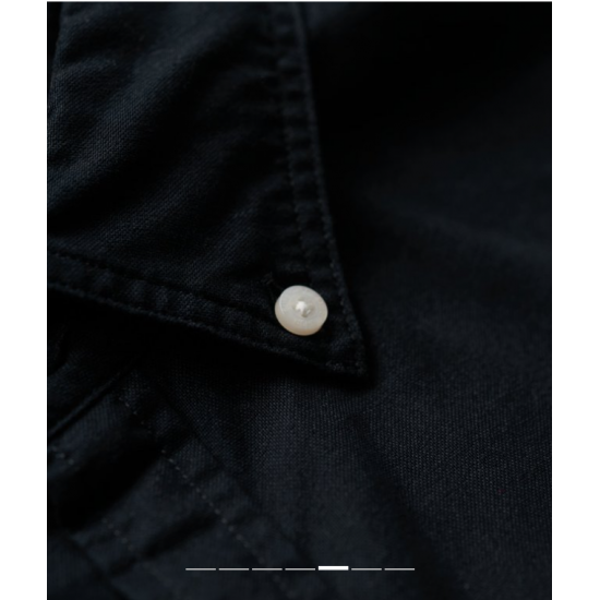 Organic Cotton LS Oxford Shirt Eclipse Blue