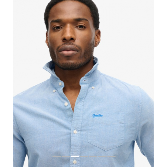 Organic Cotton LS Oxford Shirt Royal Blue