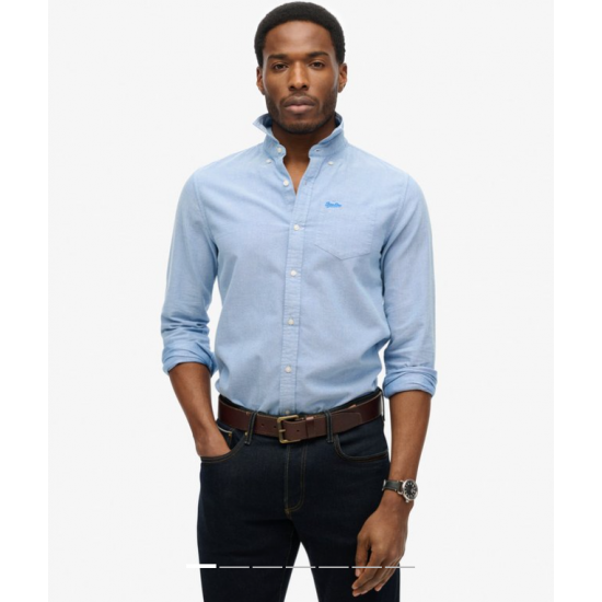 Organic Cotton LS Oxford Shirt Royal Blue