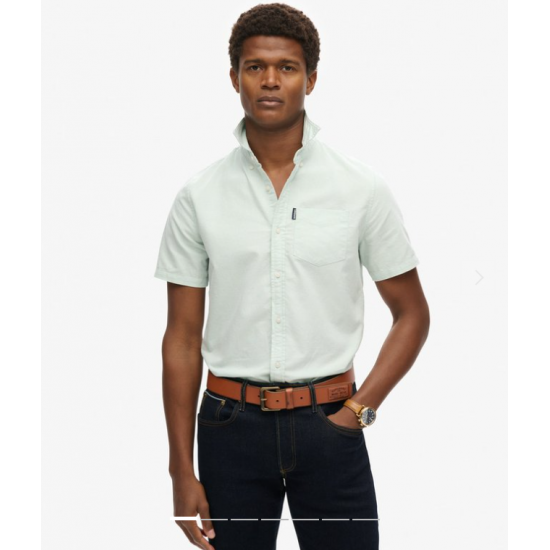 Oxford Short Sleeve Shirt Light Green