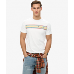 Venue Logo Stripe Relaxed T-Shirt Optic
