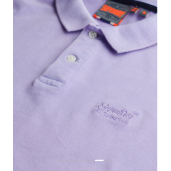 Vintage Destroy Polo Shirt Light Lavender Purple