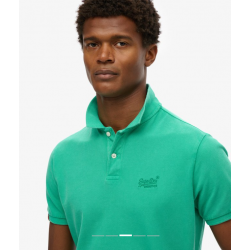 Vintage Destroy Polo Shirt Retro Green