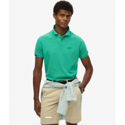 Vintage Destroy Polo Shirt Retro Green