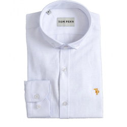 Tom Penn Long Sleeve Shirt, White