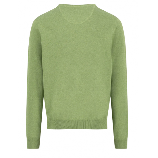 Fine Knit V-Neck Jumper