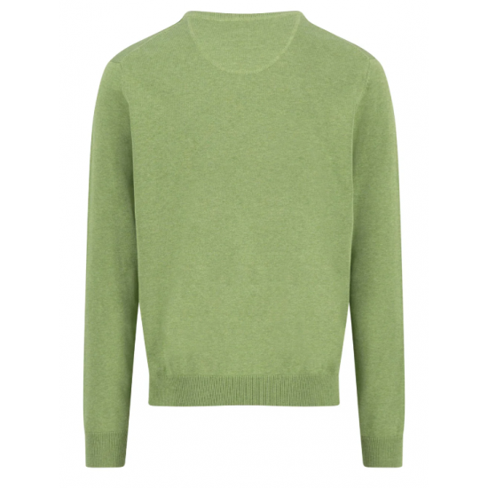 V-neck Cotton Jumper