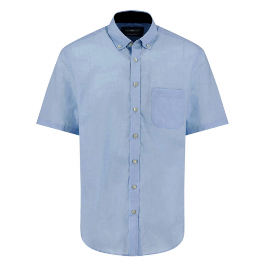 Short-sleeved cotton shirt