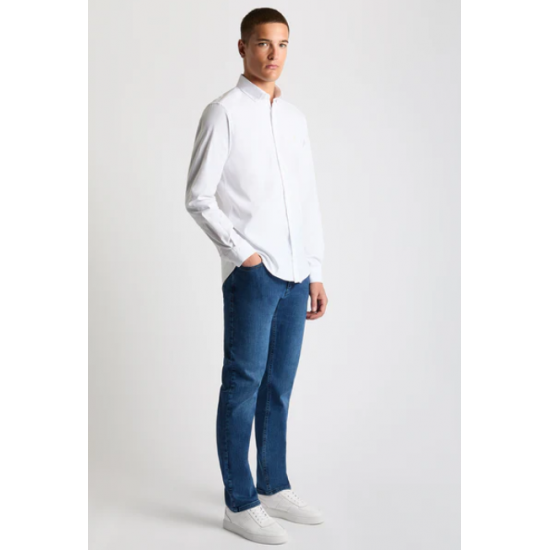 Tapered Fit Oxford Cotton Shirt