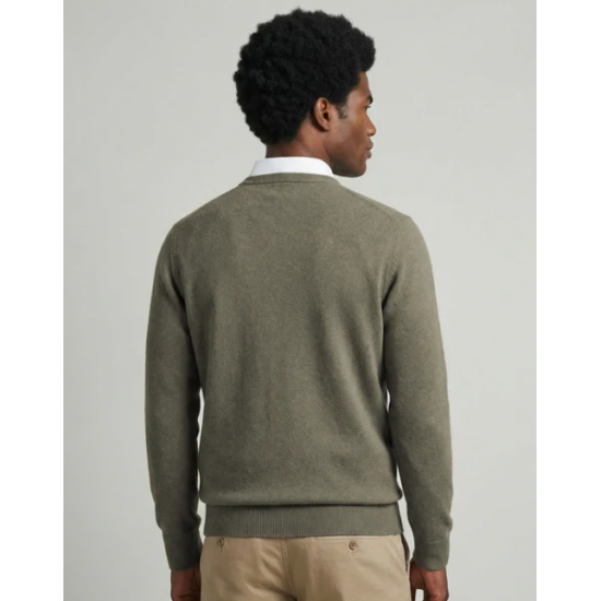 Round Neck Sweater Cotton-Cashmere 