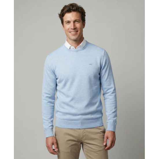 Round Neck Sweater Cotton-Cashmere 