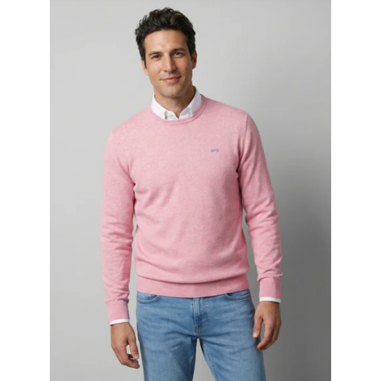 Round Neck Sweater Cotton-Cashmere 