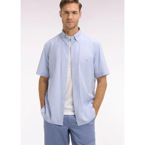 Short-sleeved cotton shirt 
