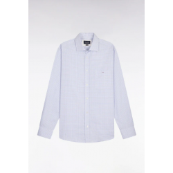 Regular fit sky check shirt