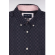Regular fit pink micro-patterned shirt