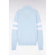 Sweater with double striped sleeves