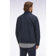 Navy nylon biker collar jacket