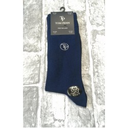 Tom Penn Navy Cotton Sock