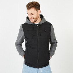 Eden Park Sweatshirt / Hoodie Fully Zipped Navy and Grey