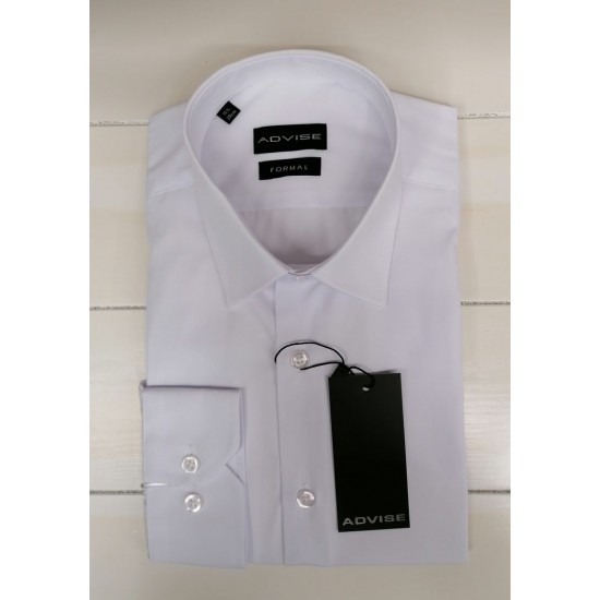 Advise Tapered Fit Formal Shirt-White