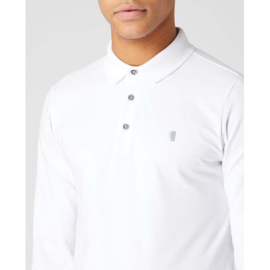 Remus L/S Polo White - Also available in Grey and Black