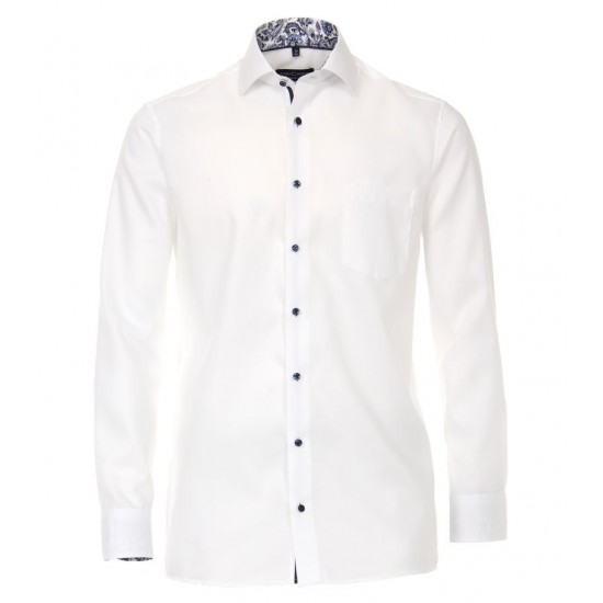 Casa Moda White Semi Plain Shirt